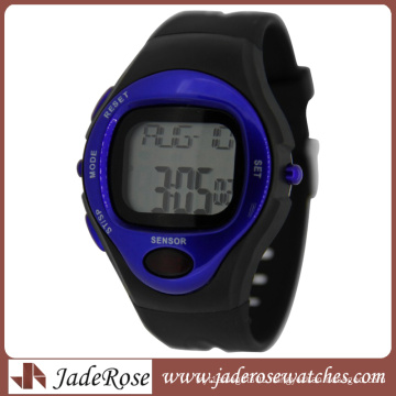 Black and Blue Heart Rate Pulse Watch